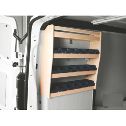Casier bois avec bacs Ar gauche Opel Vivaro L3 à partir de 2019 (L:116 x P:22 x H:81)
