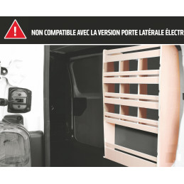 Casier bois intercalaires Ar droit Opel Vivaro L3 à partir de 2019 (L:116 x P:32 x H:120)