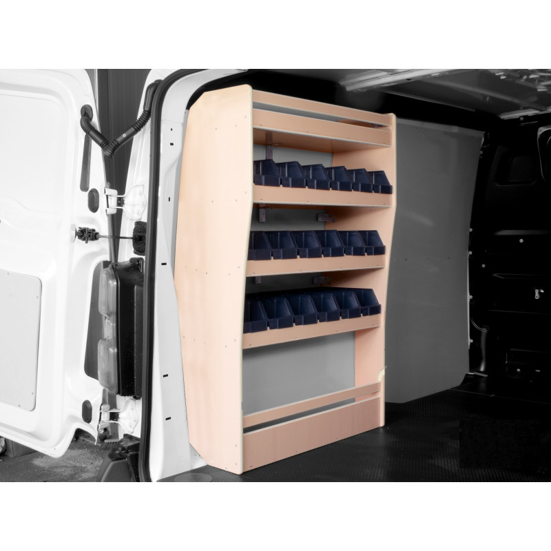 Casier bois avec bacs Ar gauche Fiat Scudo L3 à partir de 2022 (L:116 x P:32 x H:120)