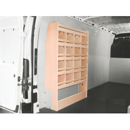 Casier bois intercalaires latéral Droit ou Gauche Citroën Jumper à partir de 2006 (L:103 x P:33 x H:158)
