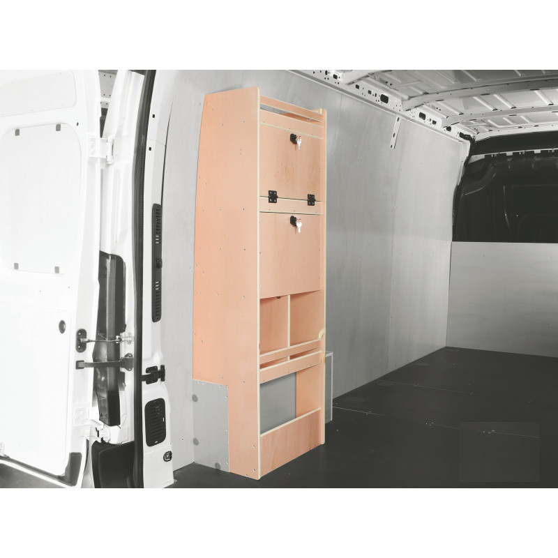 Casier multiple bois latéral Droit ou Gauche Citroën Jumper à partir de 2006 (L:53 x P:40 x H:158)