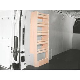 Casier bois sans bacs latéral Droit ou Gauche Citroën Jumper à partir de 2006 (L:53 x P:33 x H:158)