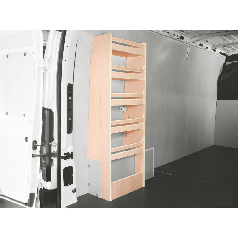 Casier bois sans bacs latéral Droit ou Gauche Citroën Jumper à partir de 2006 (L:53 x P:33 x H:158)