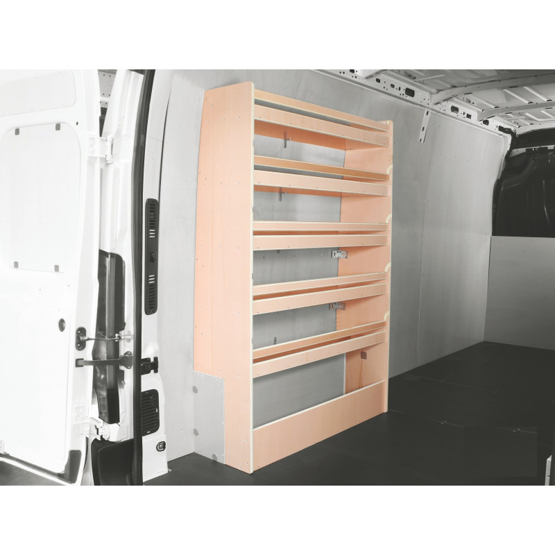Casier bois sans bacs latéral Droit ou Gauche Citroën Jumper à partir de 2006 (L:103 x P:33 x H:158)