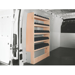 Casier bois avec bacs latéral Droit ou Gauche Fiat Ducato à partir de 2006 (L:103 x P:40 x H:158)