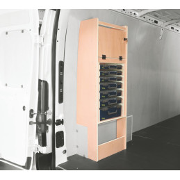 Casier technique bois latéral Droit ou Gauche Fiat Ducato à partir de 2006 (L:53 x P:40 x H:158)