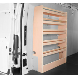Casier bois sans bacs latéral Droit ou Gauche Renault Master traction à partir de Juillet 2024 (L:103 x P:33 x H:158)