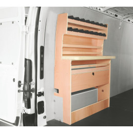 Casier établi latéral Droit ou Gauche Nissan NV400 traction de 2010 à 2024 (L:103 x P:45 x H:158)