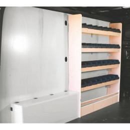 Casier bois av Gauche Renault Trafic à partir de Septembre 2014 (L:103 x P:21 x H:126)