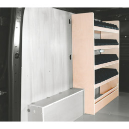 Casier bois av Gauche Nissan NV300 à partir de Janvier 2016 (L:103 x P:33 x H:126)
