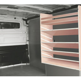 Casier bois sans bacs ar Droit Renault Trafic L2 à partir de Septembre 2014 (L:128 x P:33 x H:95)