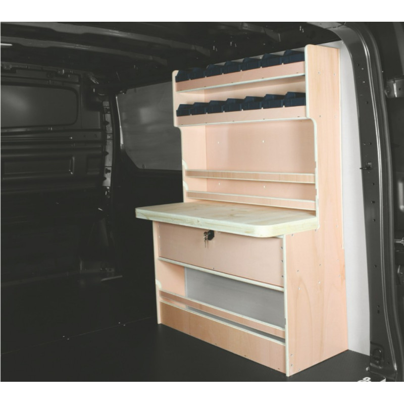 Casier établi bois ar droit Opel Vivaro H2 de Septembre 2014 à Janvier 2019 (L:91 x P:45 x H:126)