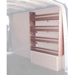 Casier bois sans bacs ar Droit Renault Trafic L2 de 2004 à Septembre 2014 (L:128 x P:19 x H:95)