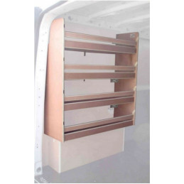 Casier bois sans bacs ar Gauche Opel Vivaro L2 de 2004 à Septembre 2014 (L:128 x P:29 x H:95)