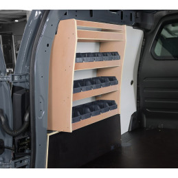 Casier bois avec bacs ar Gauche Renault Kangoo L1 à partir d'Avril 2021 (L:66 x P:23 x H:71)