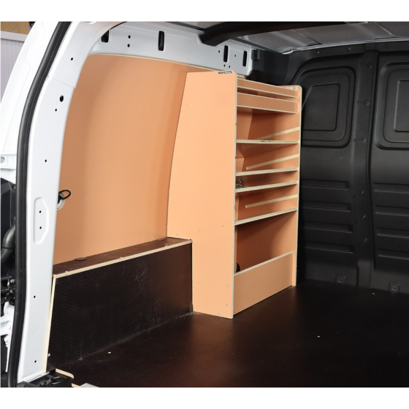 Casier étagères inclinées av Gauche Renault Kangoo L2 à partir d'Avril 2021 (L:90 x P:38 x H:103)