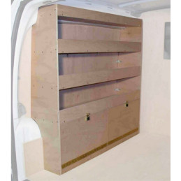 Casier bois sans bacs Gauche Renault Kangoo De 2004 à Janvier 2008 (L:116 x P:30 x H:115)