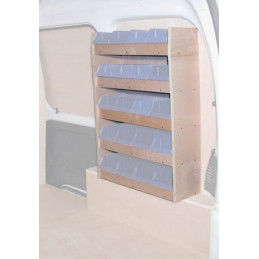 Casier bois sans bacs ar Droit Renault Kangoo De 2004 à Janvier 2008 (L:53 x P:20 x H:77)