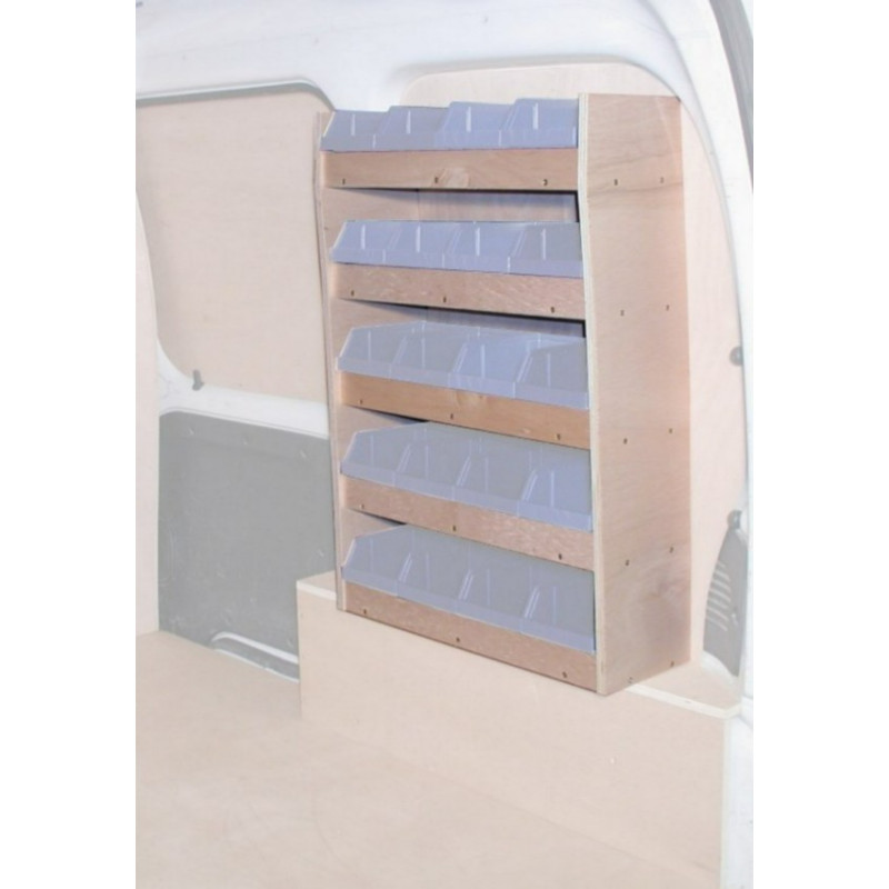 Casier bois sans bacs ar Droit Nissan Kubistar de 2004 à 2009 (L:53 x P:20 x H:77)