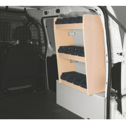 Casier bois avec bacs ar Droit Fiat Fiorino à partir de février 2008 (L:53 x P:22 x H:60)