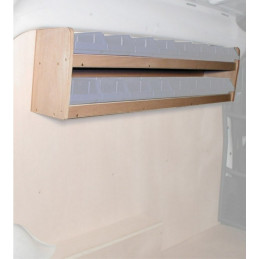 Casier bois sans bacs Haut Fiat Doblo de 2004 à 2010 (L:116 x P:19 x H:29)