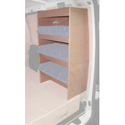 Casier bois sans bacs ar Droit Fiat Doblo de 2004 à 2010 (L:54 x P:31 x H:110)