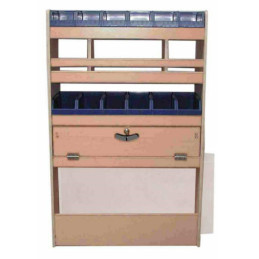 Casier multiple bois ar Droit Peugeot Expert L1 de Mars 2007 à Mai 2016 (L:78 x P:37 x H:123)