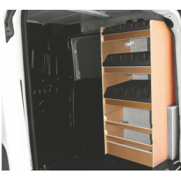 Casier bois avec bacs ar Droit Opel Combo L2 de 2012 à Juin 2018 (L:91 x P:35 x H:112)