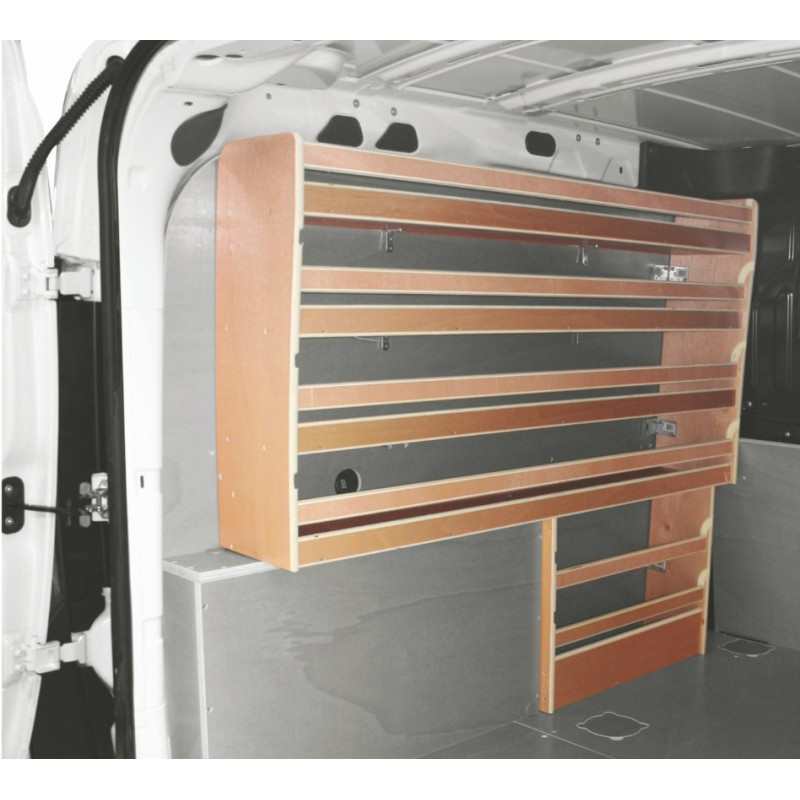 Casier bois sans bacs Gauche Opel Combo L2 de 2012 à Juin 2018 (L:153 x P:22 x H:112)