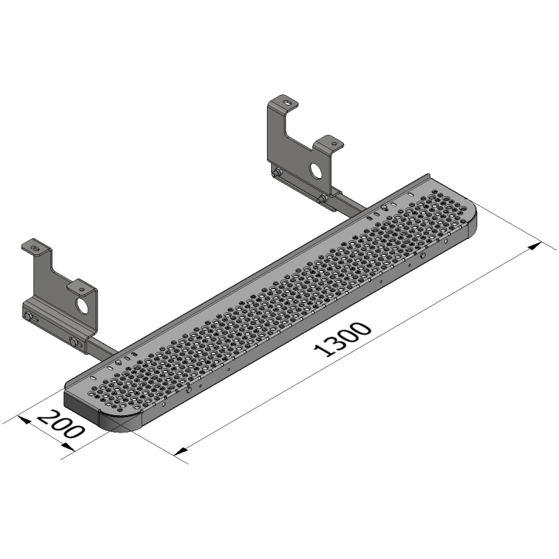 Marchepied arrière fixe pour Nissan NV300 L2H2