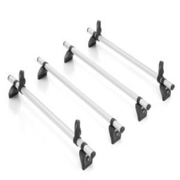 4 Barres de toit Aluminium 142cm + butées de charge pour Mercedes Sprinter