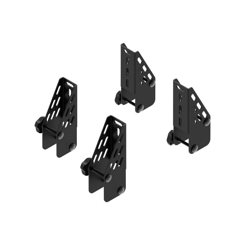 2 paires de butées de chargement 10cm pour barres de toit acier