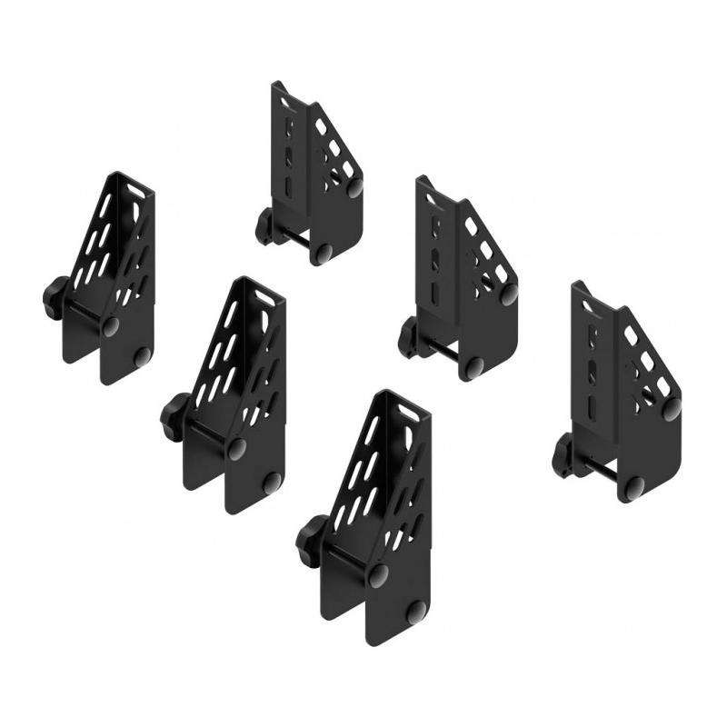 3 paires de butées de chargement 10cm pour barres de toit acier
