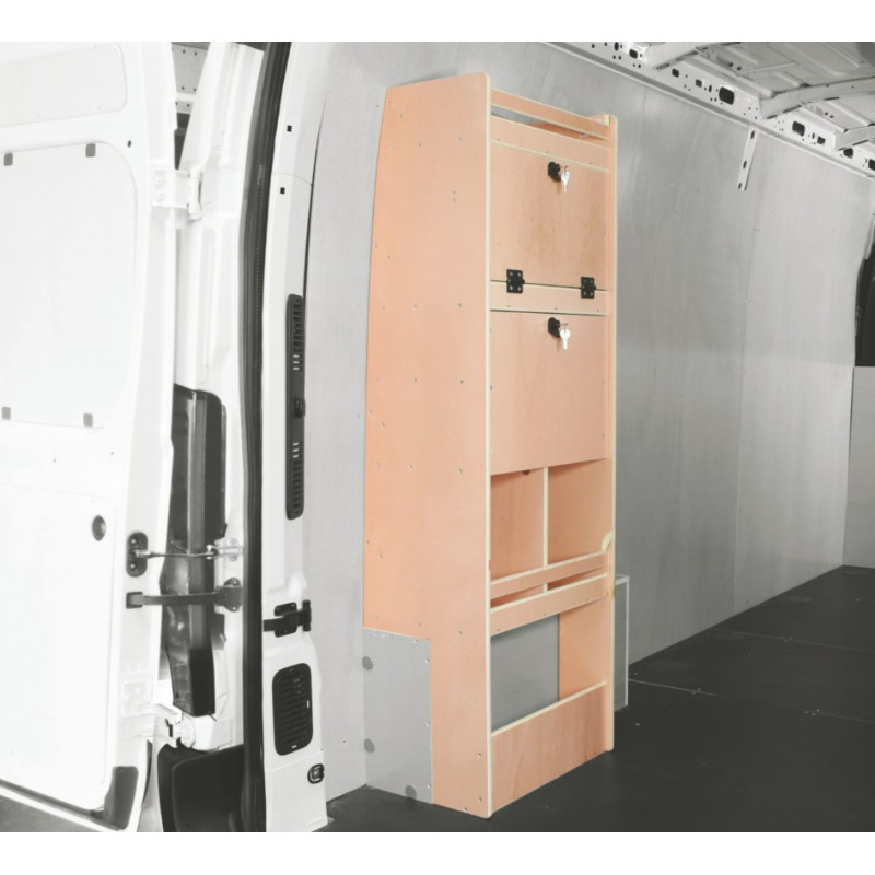 Casier bois multiple Gauche ou Droit Volkswagen Crafter de Juin 2006 à Décembre 2016 (L:53 x P:40 x H:158)