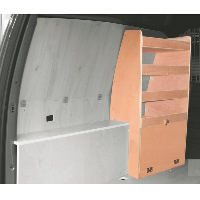 Casier bois sans bacs av Gauche Volkswagen Caddy L1 de Novembre 2010 Août 2021 (L:53 x P:32 x H:105)