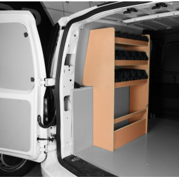 Casier bois avec bacs ar Gauche Volkswagen Caddy L1 à partir de Septembre 2021 (L:66 x P:38 x H:109)