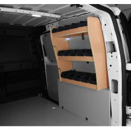 Casier bois avec bacs ar Droit Volkswagen Caddy L1 à partir de Septembre 2021 (L:66 x P:22 x H:68)