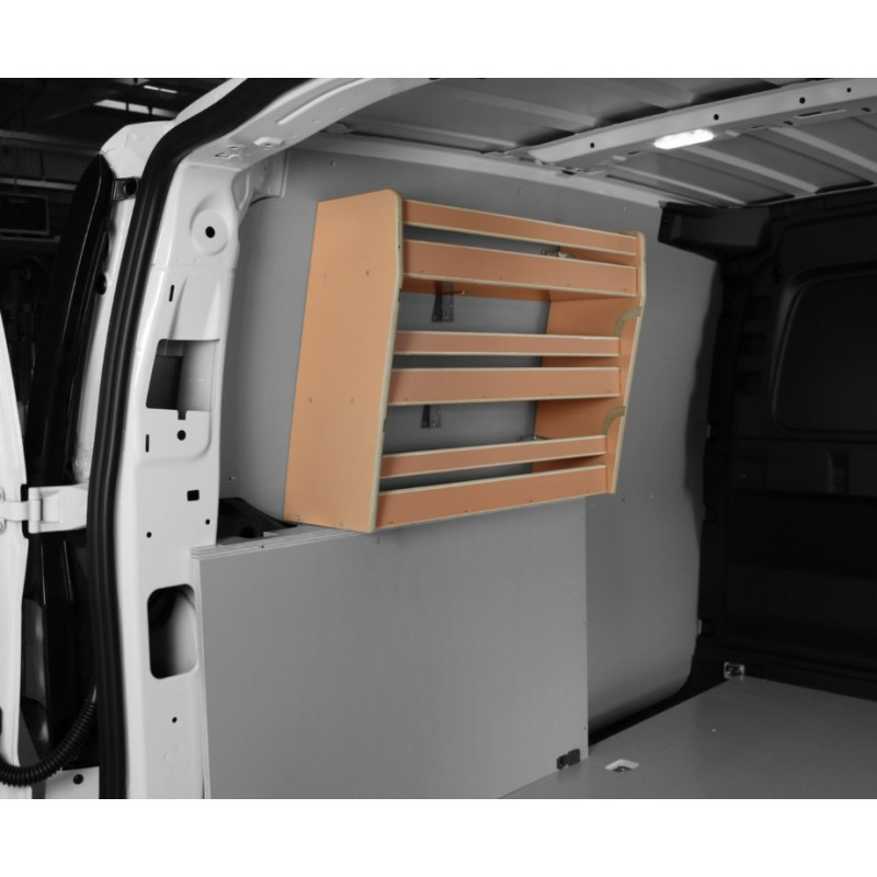 Casier bois sans bacs ar Gauche Volkswagen Caddy L1 à partir de Septembre 2021 (L:66 x P:22 x H:52)