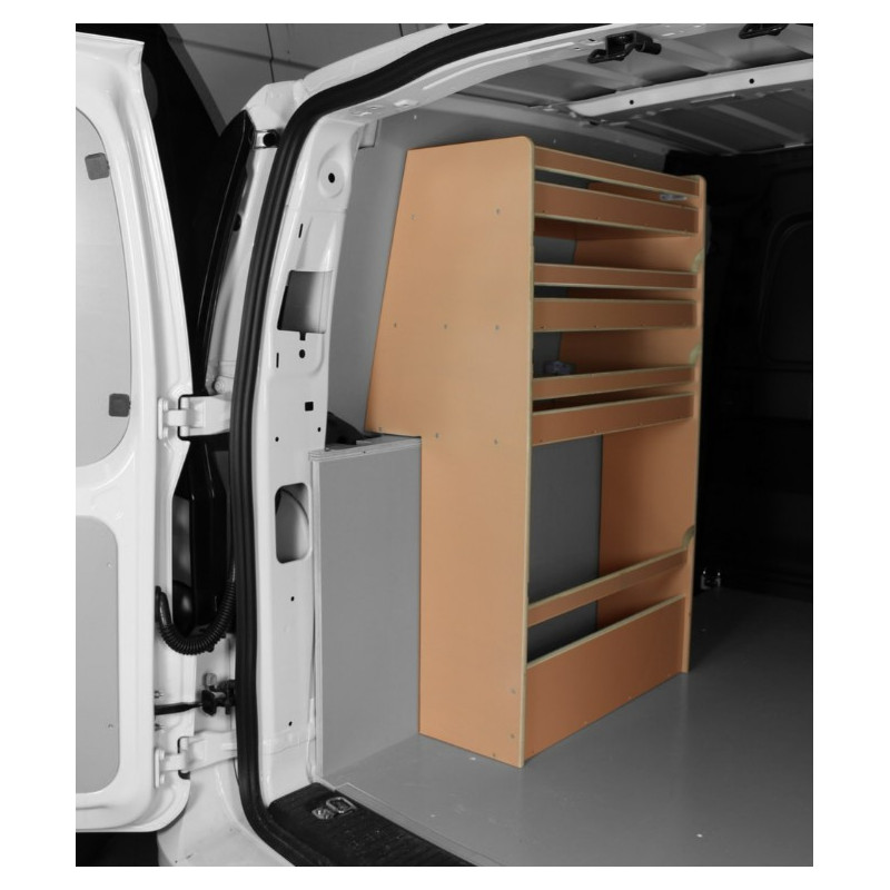 Casier bois sans bacs ar Gauche Volkswagen Caddy L1 à partir de Septembre 2021 (L:66 x P:38 x H:109)