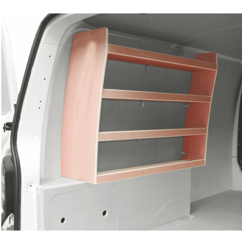 Casier bois sans bacs ar Gauche Volkswagen Transporter T5 à partir de 2002 (L:103 x P:35 x H:83)