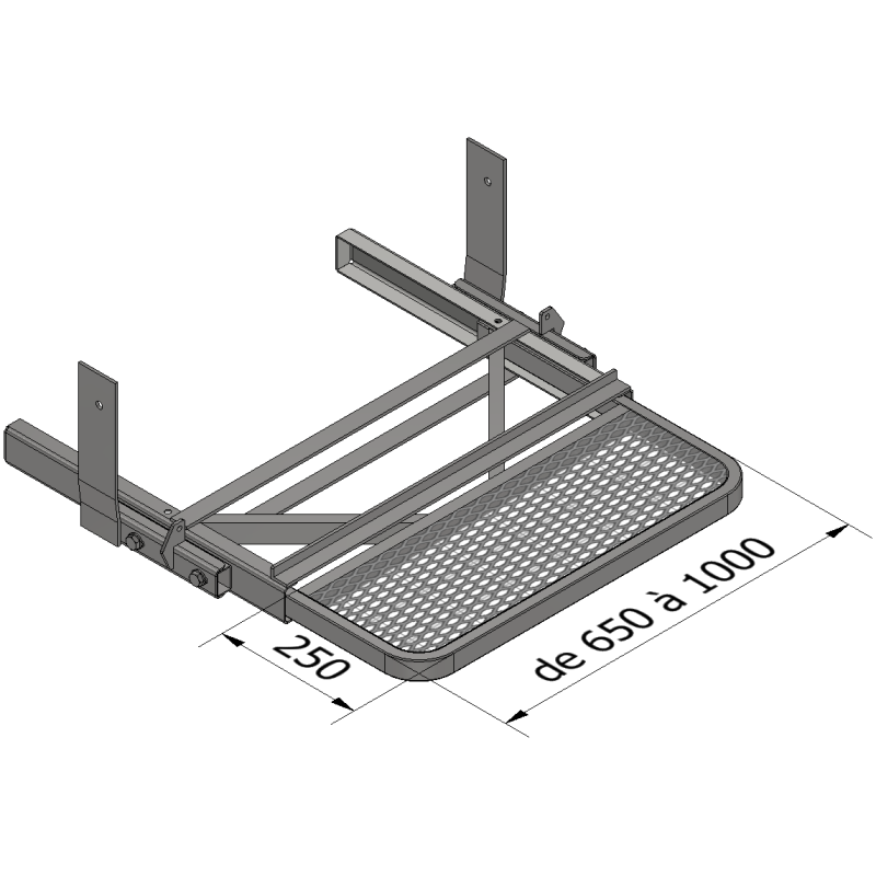 Marchepied arrière rétractable pour Nissan NV400 L4H2