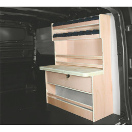 Casier établi ar droit Volkswagen Transporter T7 L1 à partir de 2024 (L:91 x P:45 x H:127)