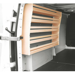 Casier bois ar gauche Volkswagen Transporter T7 L1 à partir de 2024 (L:91 x P:25 x H:88)