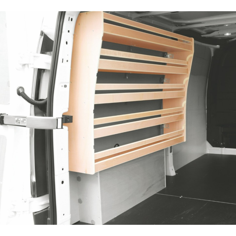 Casier bois ar gauche Volkswagen Transporter T7 L1 à partir de 2024 (L:91 x P:25 x H:88)