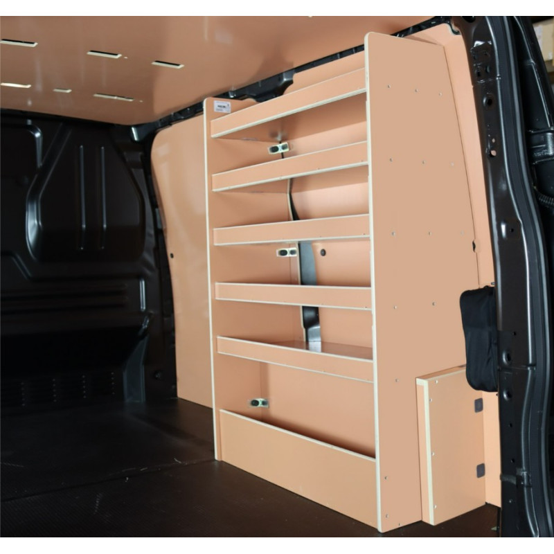 Casier bois ar droit Volkswagen Transporter T7 L1 à partir de 2024 (L:91 x P:38 x H:127)