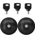 Paire de Serrures Noires Antivol UFO3 Nouvelle version