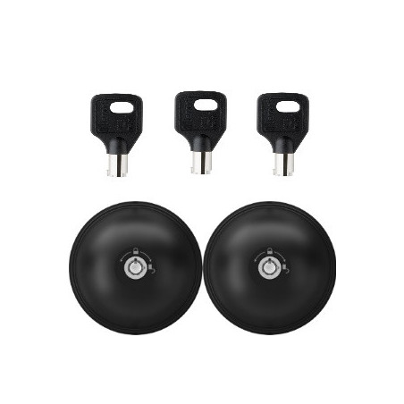 Paire de Serrures Noires Antivol UFO3 Nouvelle version