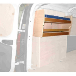 Casier bois ar Gauche avec bacs Dacia Logan Van à partir de 2009 (L:78 x P:23 x H:39)