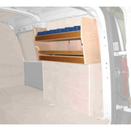 Casier bois ar Droit avec bacs Dacia Logan Van à partir de 2009 (L:78 x P:32 x H:39)