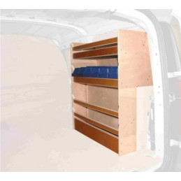 Casier bois ar Droit avec bacs Dacia Logan Van à partir de 2009 (L:78 x P:32 x H:86)